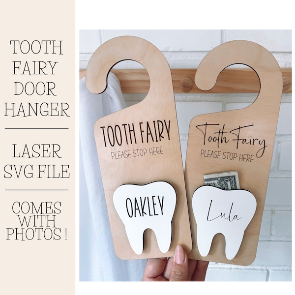 Tooth Fairy Door Hanger SVG Laser File