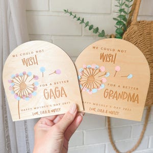 Finger Print Sign, DIY Children’s Gift, Child&#39;s Handprint Sign, Mother&#39;s Day Sign, Mother&#39;s Day Gift, Gift for Mom, Gift for Grandma
