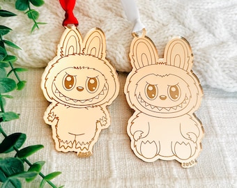 Gold Labu Ornament, faux 24 carat, Joke, Collectible, Plushie, Kids Ornaments, 2025 Christmas Ornament, Viral TikTok, Funny Ornament, Prank