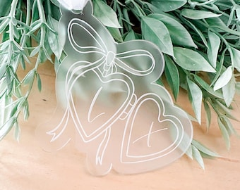 Heart Locket Christmas Ornament, Wedding Ornament, Anniversary Gift, Gift For Her, Just Married, First Christmas Married, Married 2025