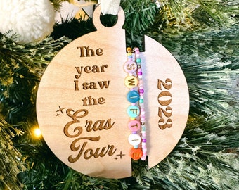 Eras Christmas Ornament, 2023 Christmas Ornament, Friendship Bracelet Memorabilia, Taylor Ornament, Eras Tour Ornament