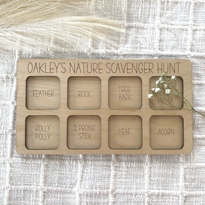 Nature Scavenger Hunt, Montessori Toy, First Birthday Gift, Montessori Outdoor, Kids Gift, Family Vacation Game, Game Night, Family Game