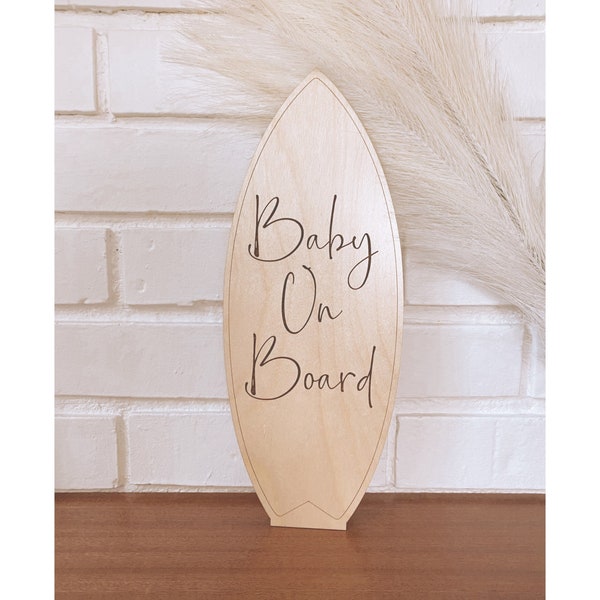 Baby on Board Baby Shower Sign, Surf Baby Shower, Baby on Board Baby Shower