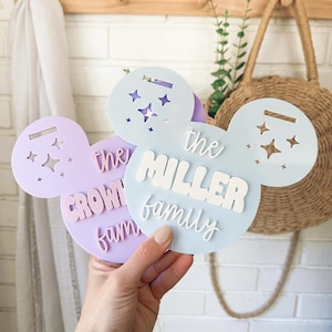 Mouse Stroller Tag, Stroller Sign
