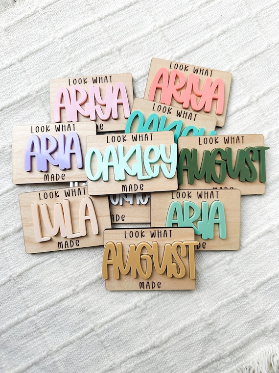 Personalized Magnet, Look What I Made, Kid's Art Display, Fridge Magnet, Easter Basket Stuffer