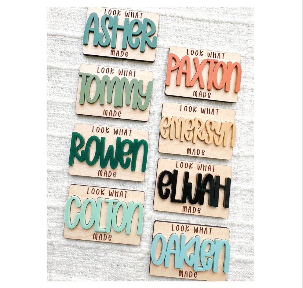Personalized Magnet, Look What I Made, Kid's Art Display, Fridge Magnet, Easter Basket Stuffe