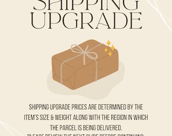 Shipping Upgrades