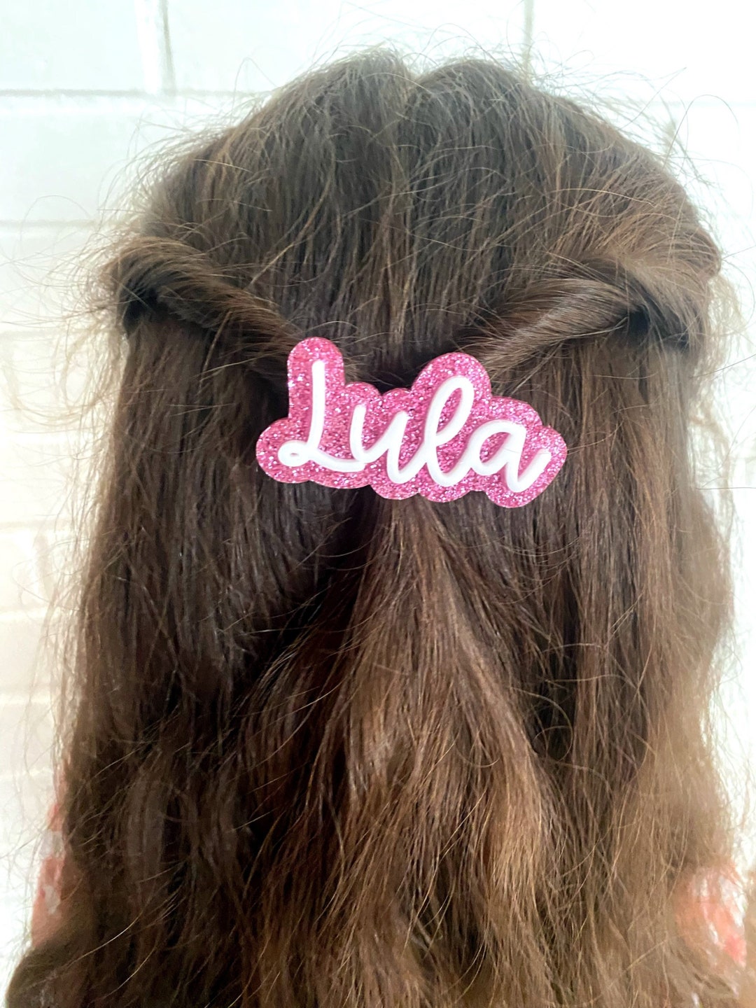 Personalized Name Hair Clip, Name Clip, Personalized Hair Bow