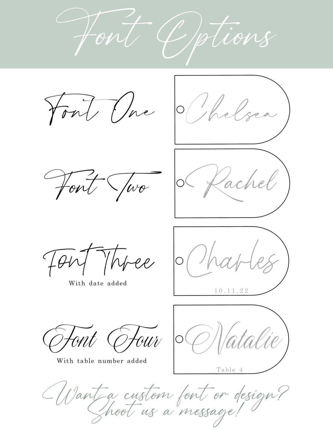 Personalized Wedding Names Place Cards Wedding Decor Etsy