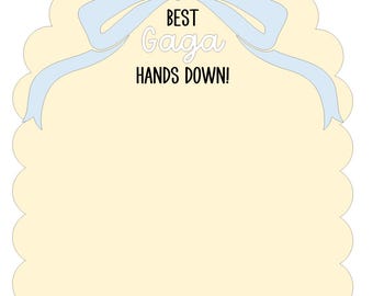 Bow Handprint Sign, DIY Children’s Gift, Child's Hand print Sign, Mother's Day Sign, Mother's Day Gift, Gift for Mom, Gift for Grandma