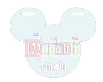 Mouse Stroller Tag, Stroller Sign