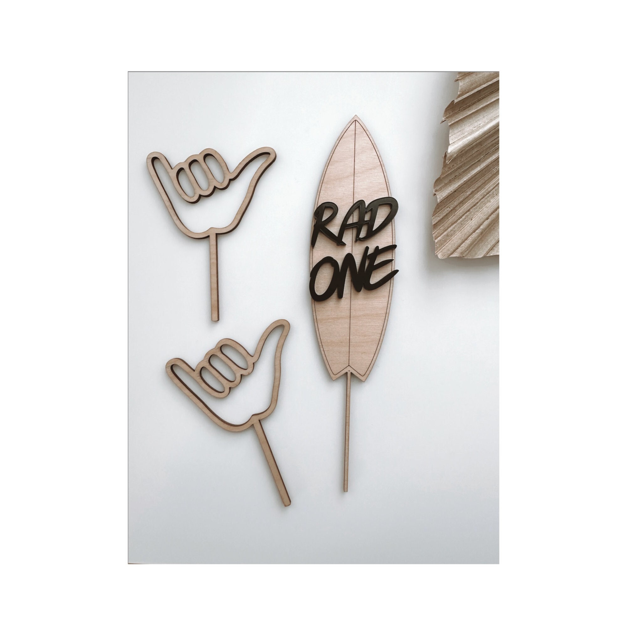 Rad One Surfboard Cake Topper: First Birthday Party Decor - Etsy