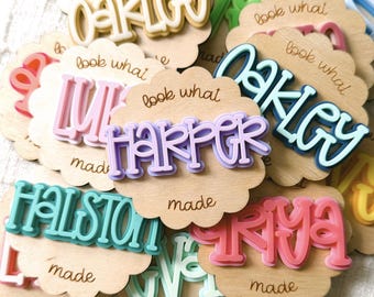 Personalized Magnet, Look What I Made, Kid's Art Display, Fridge Magnet, Easter Basket Stuffer