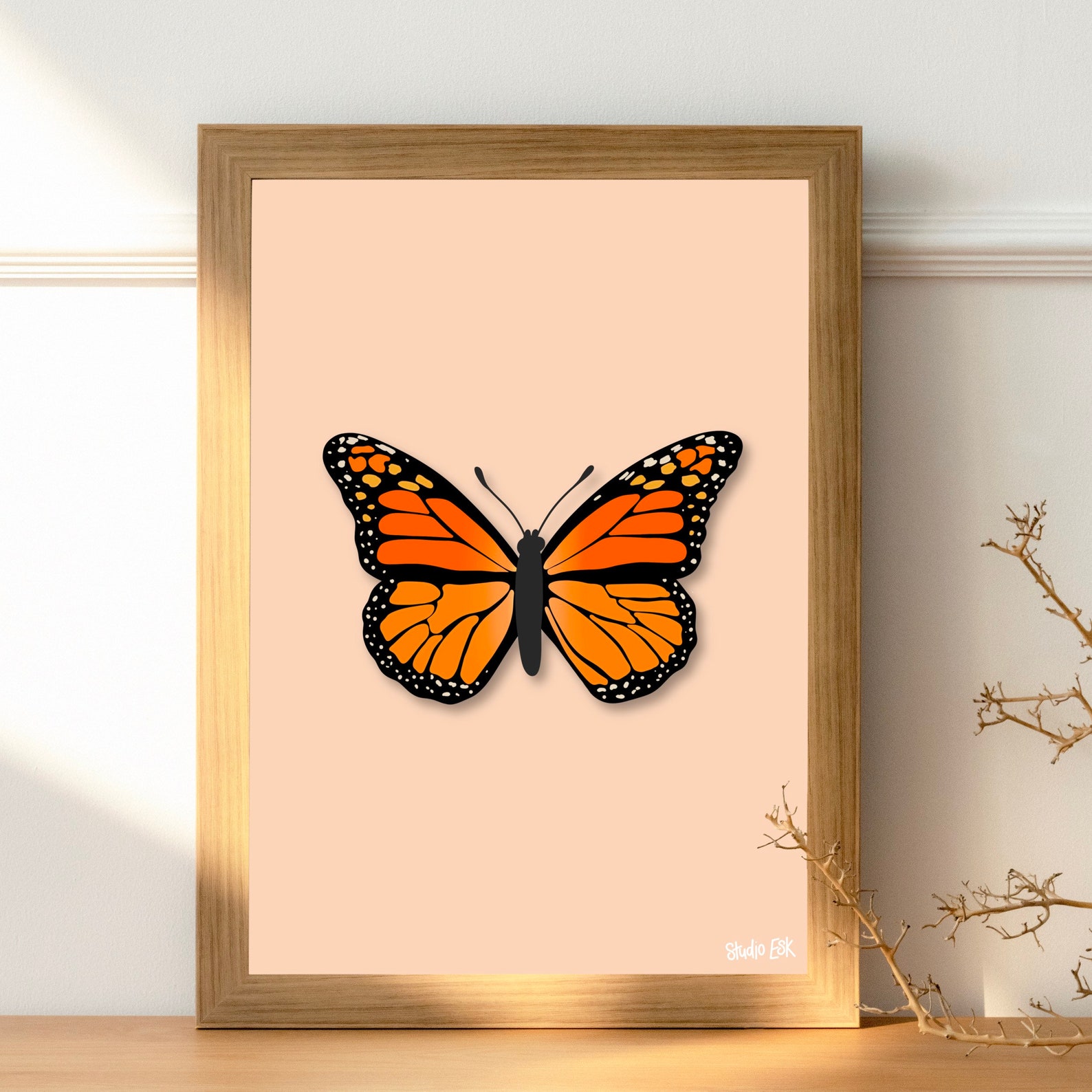 Butterfly Print Wall Print Digital Print Wall Decor | Etsy