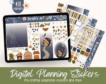 Mystische Feengarten Digitale Aufkleber: Planer Set (431 PNGs)
