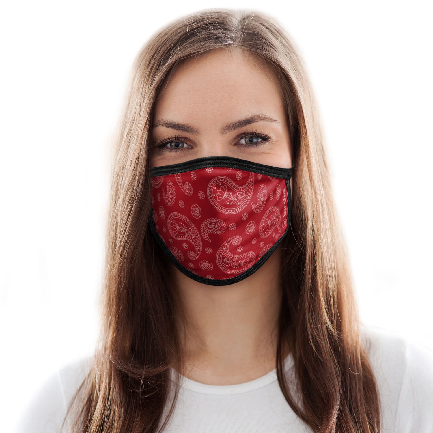 Red Bandana Face Mask Polyester Spandex Blend Washable Etsy
