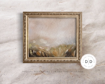 Printable Wall Art Digital Print, Soft Abstract Wall Art, Farmhouse, Landscape Painting, Nature Home Decoration, Downloadable Wall Decor
