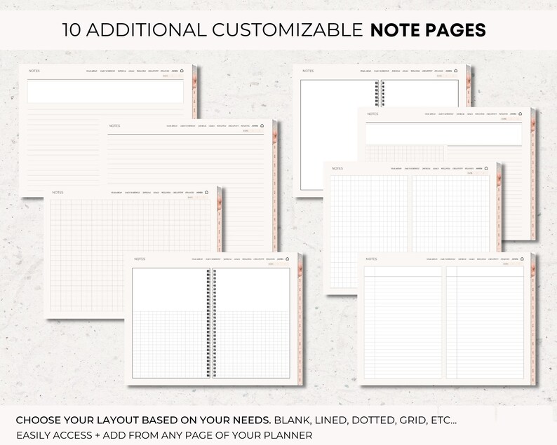 2024 Digital Planner 2023 2024 Yearly iPad Planner Weekly Etsy Portugal