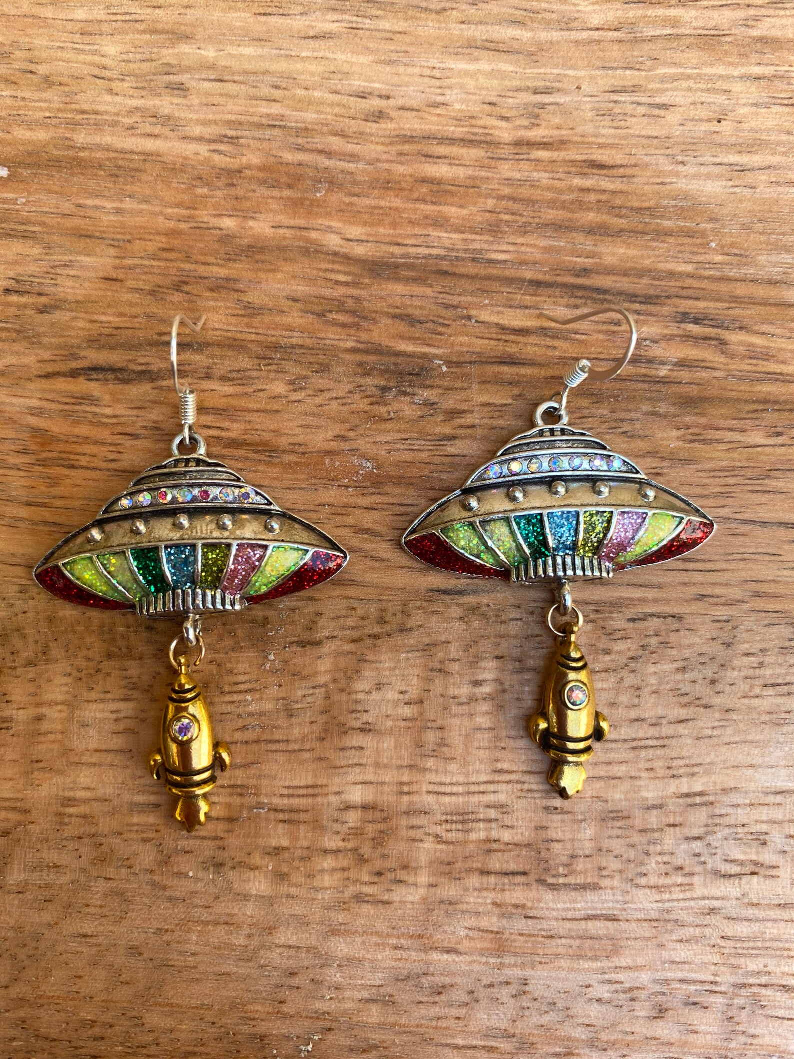 UFO earrings Etsy
