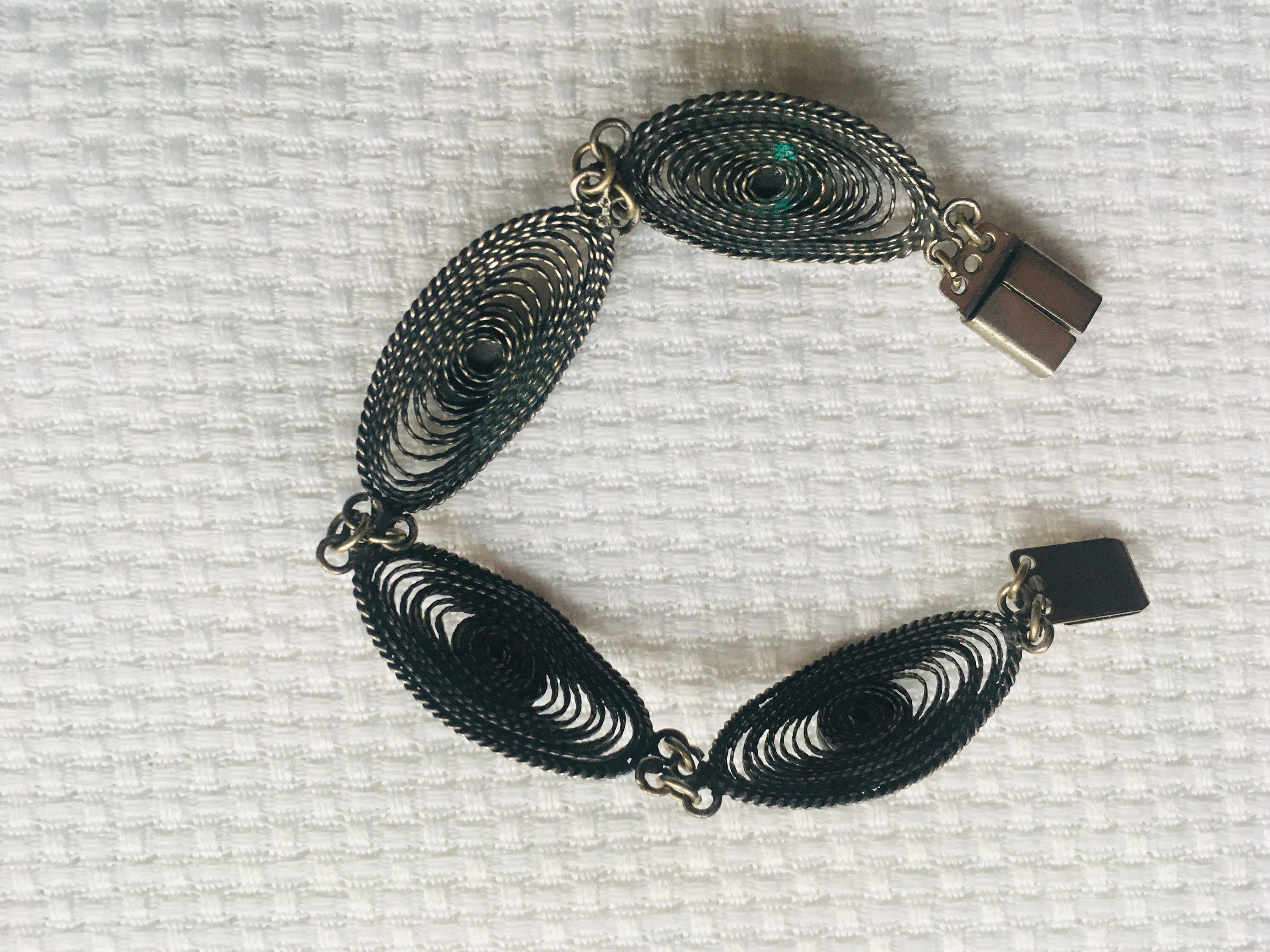 VINTAGE green stone ブレスレット VINTAGE stone ブレスレット green