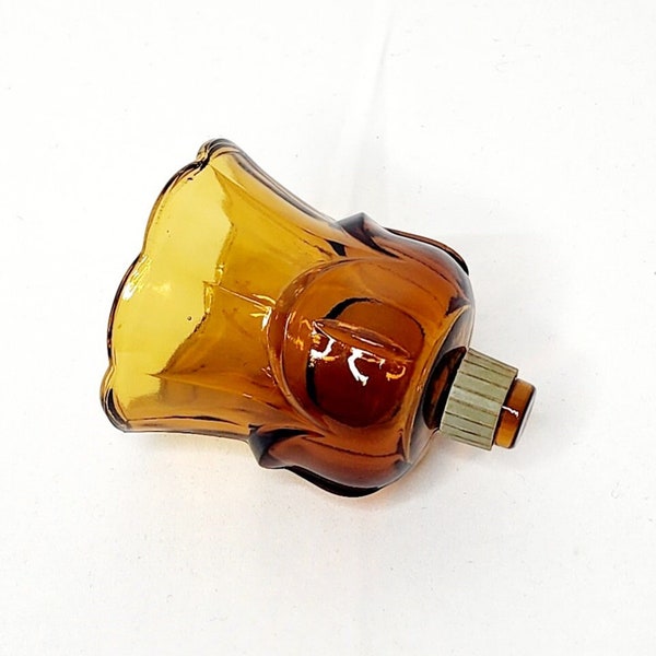 Amber Glass Tulip Shaped Votive Candle Sconce Replacement