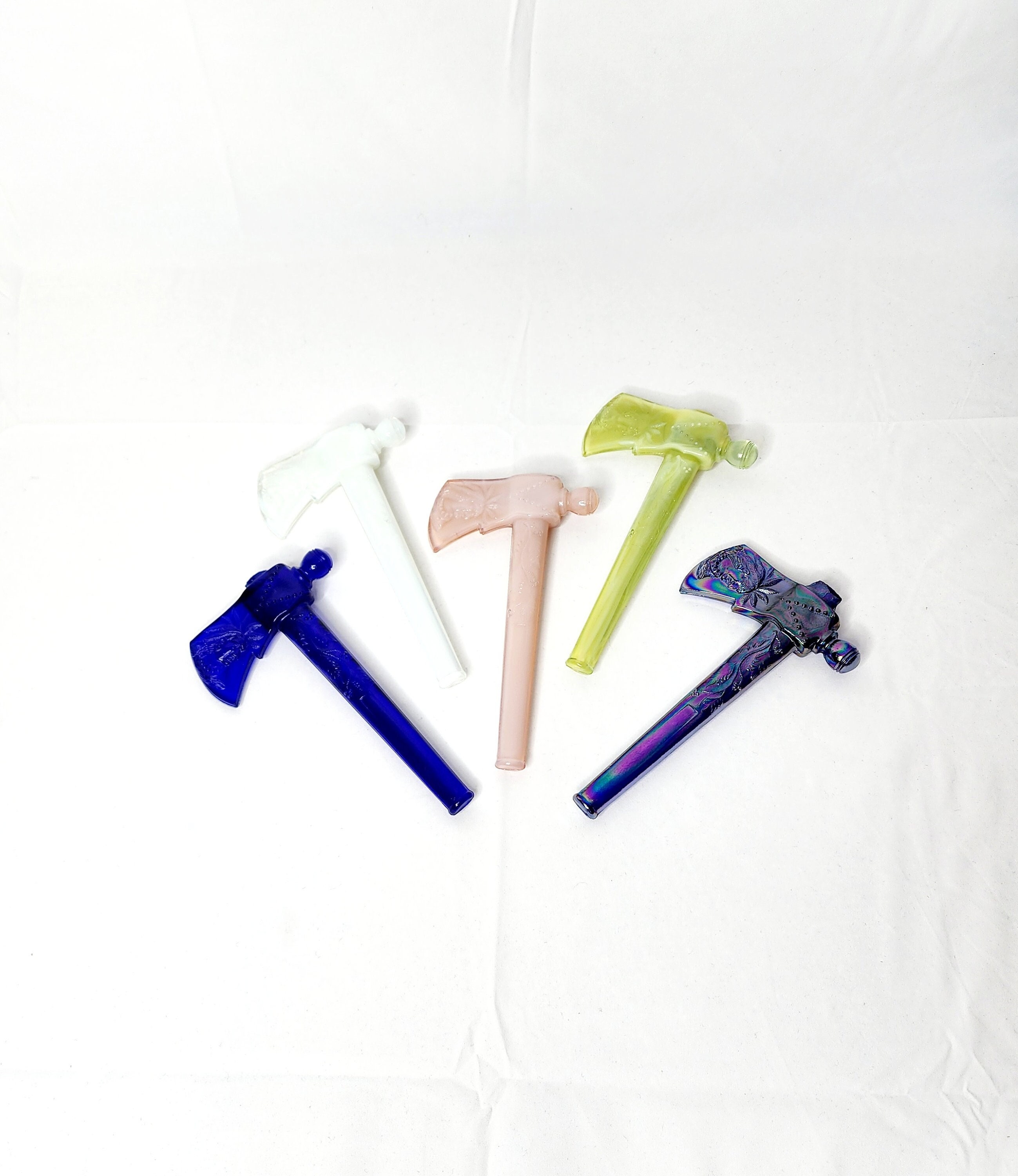 Degenhart Glass Tomahawk Axe Figurine: Collectible Hatchet Gift