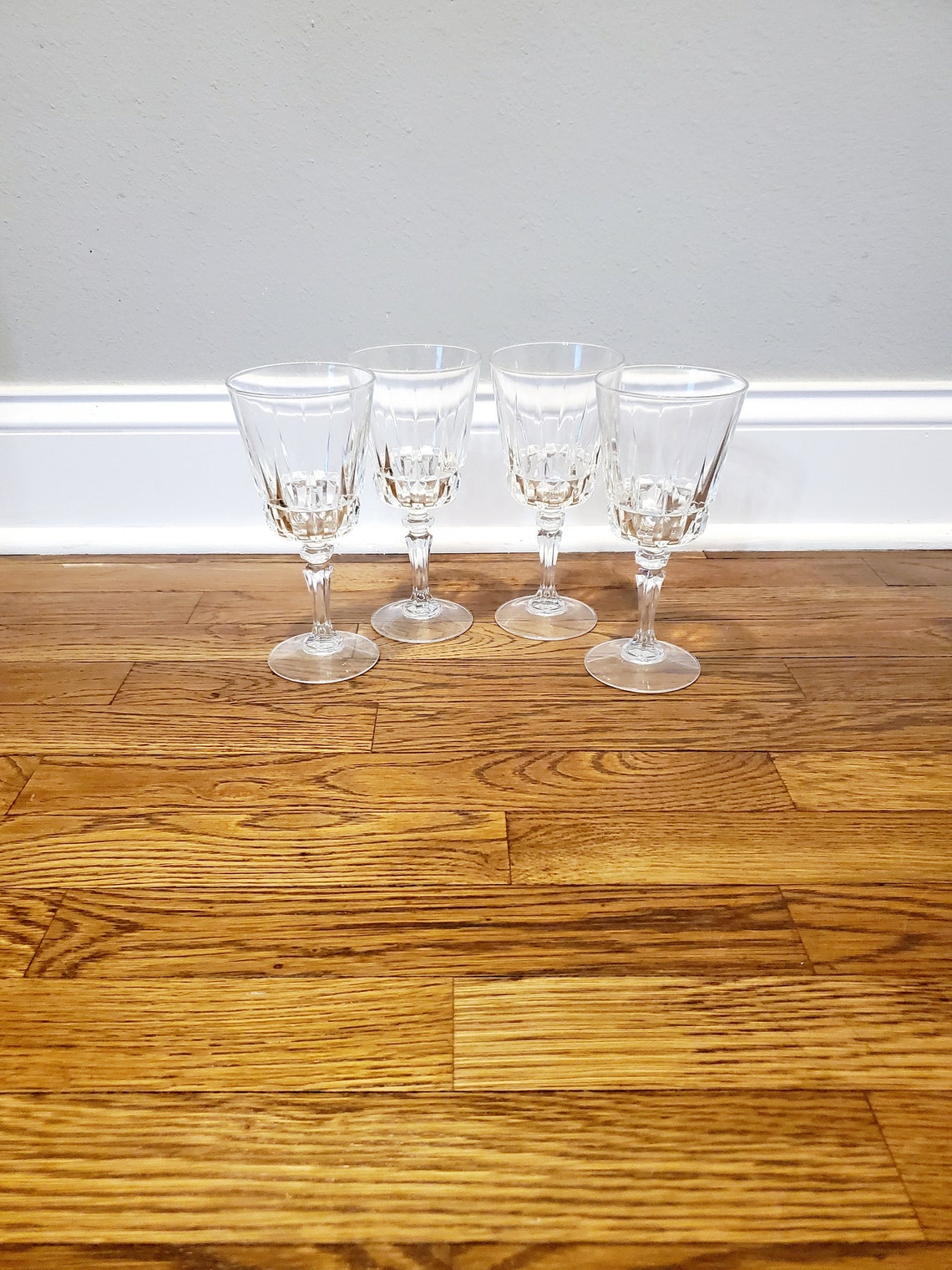 Set of 4 Lady Victoria Crystal Stemware Goblets Etsy