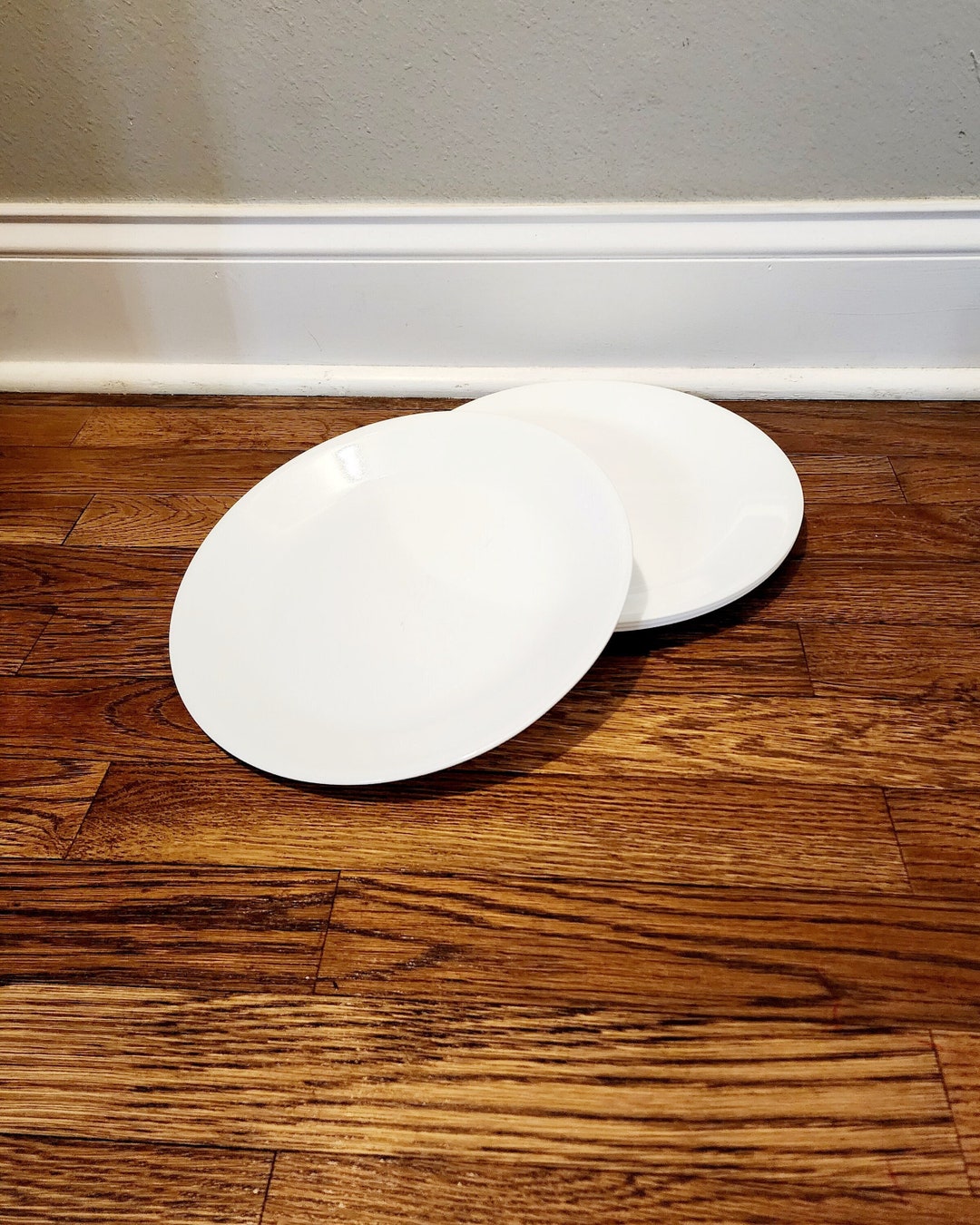 Corelle Plain White Dinner Plates Set of 4 imperfect Etsy