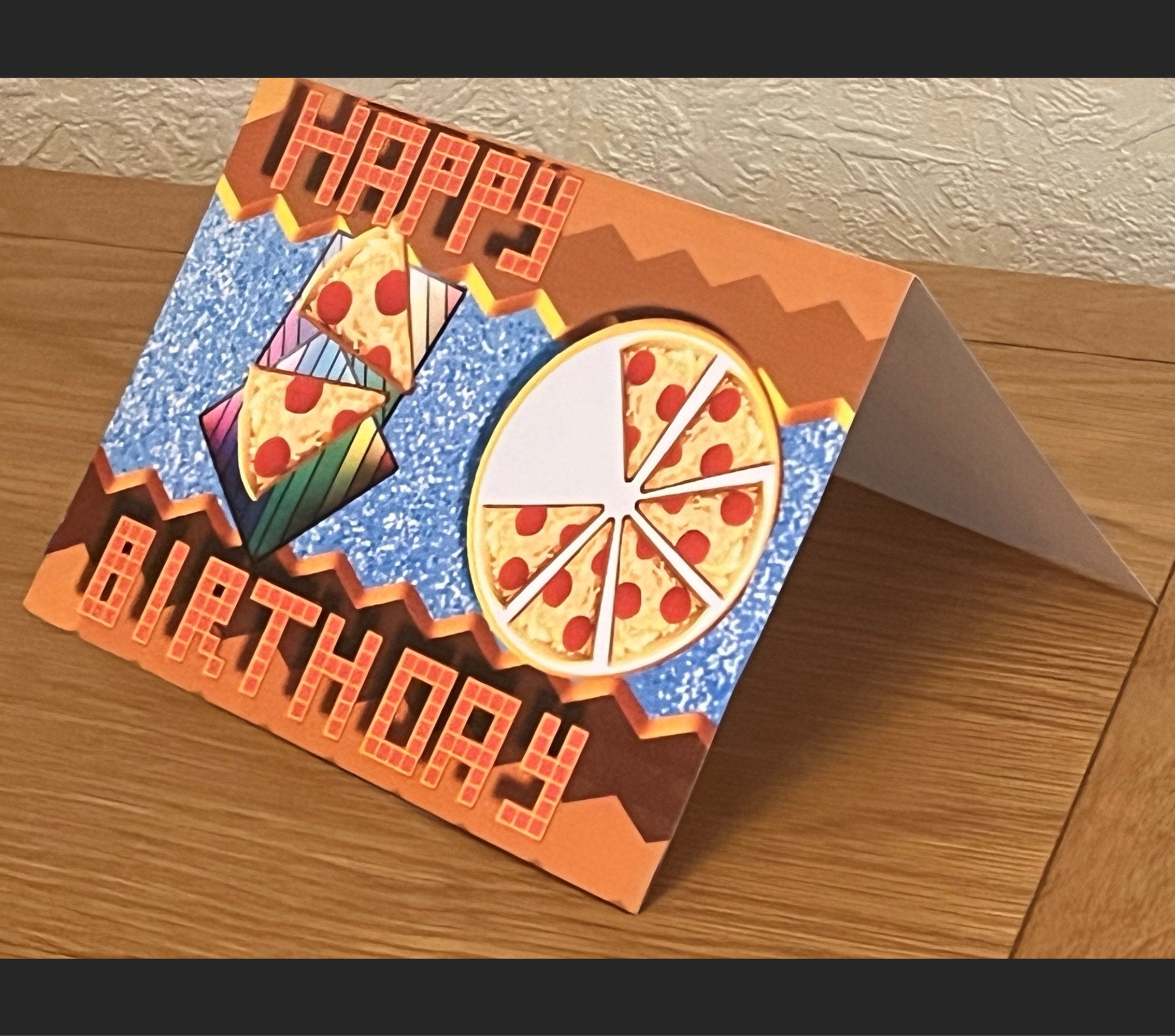 Printable Pepperoni Pizza Birthday Card Digital Download - Etsy