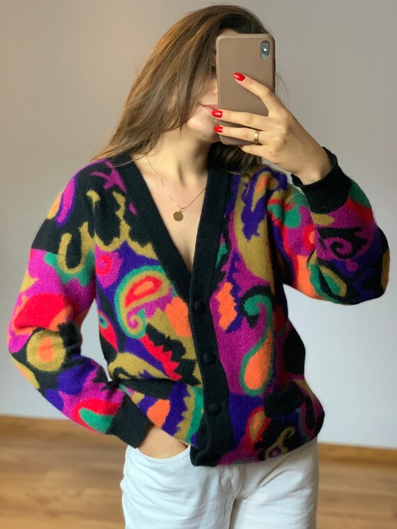 Vintage angora Cardigan