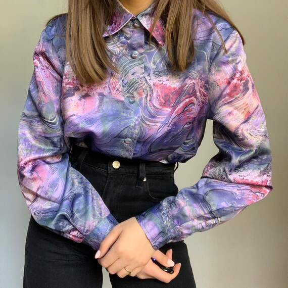 Vintage rainbow blouse