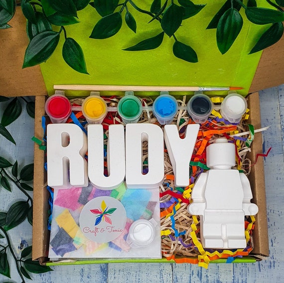 Paint Your Own Name Kit Personalised Kids Craft Kit Etsy UK