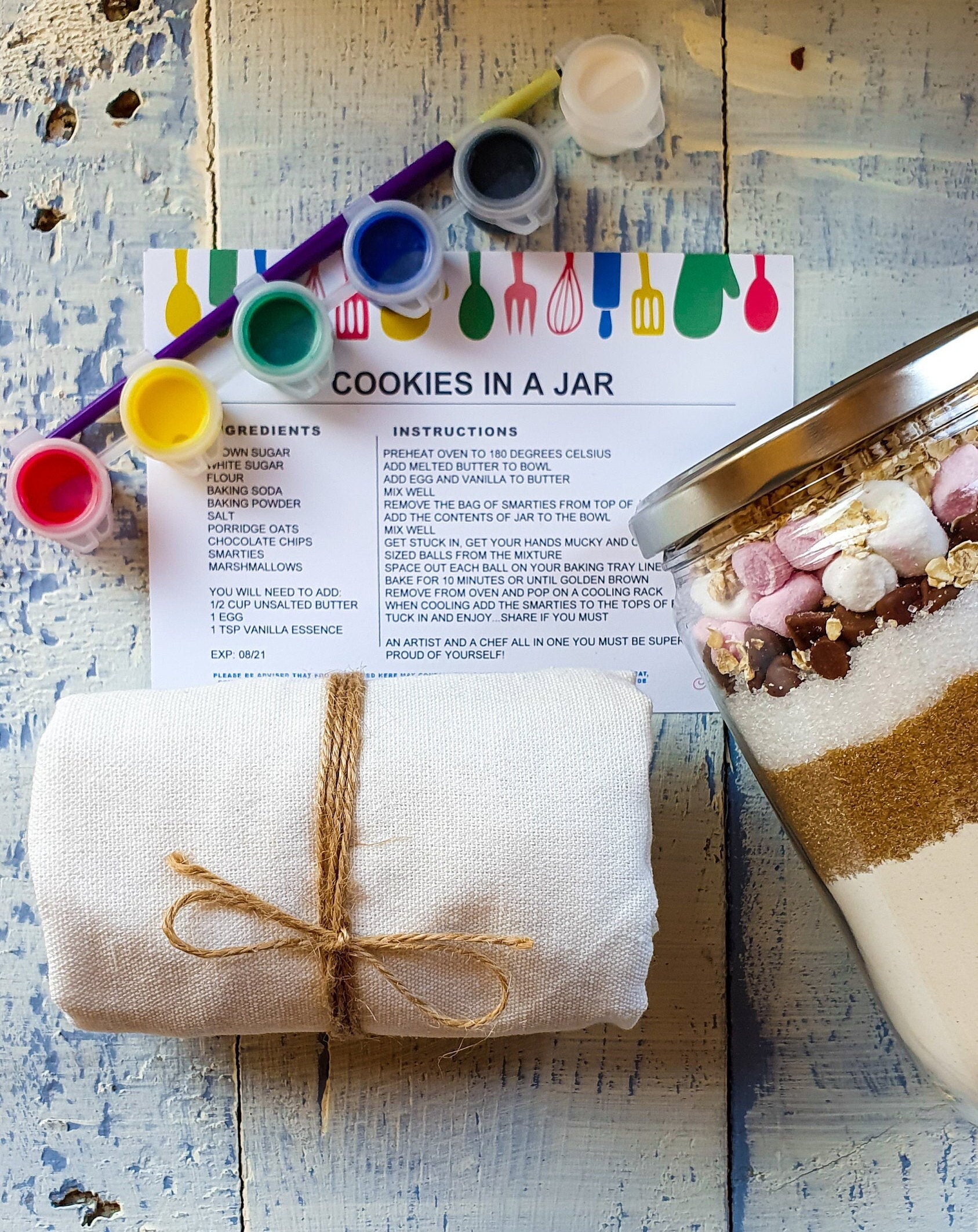 Children's Cookies in a Jar Paint Your Own Baking Etsy