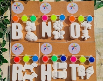 Pinta tus propios recuerdos de cumpleaños / Cumpleaños infantiles / Bolsas de fiesta / Rellenos para bolsas de fiesta / Kits de pintura / Regalos de Eid para niños