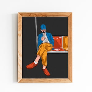 New York Subway Man 1 Physical Print, Wall Print, Poster, Wall Decor, Artwork
