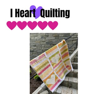 I Heart Quilting Pattern PDF
