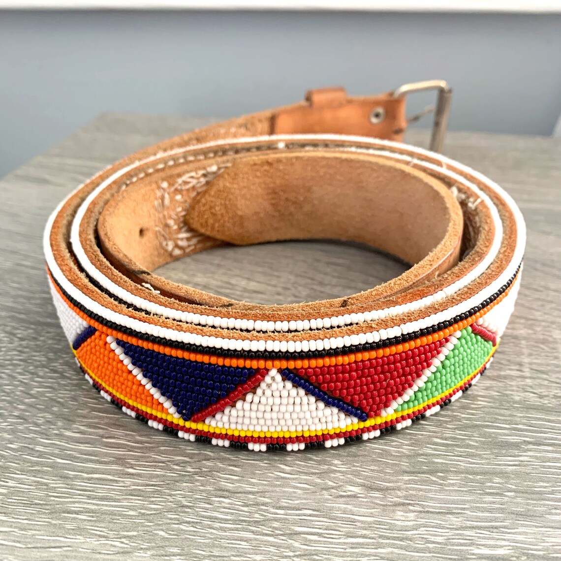 Vintage Seed Bead Belt Retro Tribal Boho Boho Accessoire Etsy