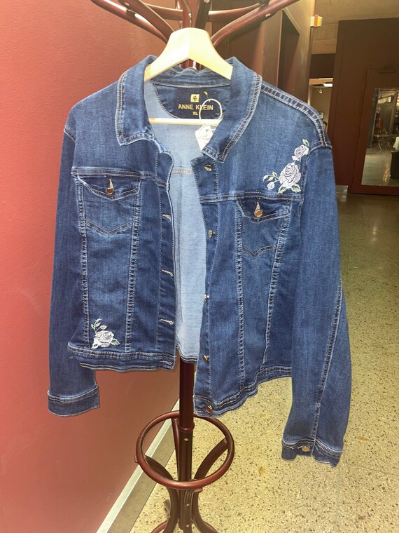 Vintage Anne Klein Jean Jacket With 