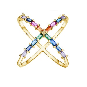 Anillo arcoíris X oro