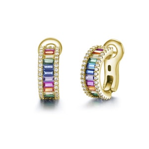 Rainbow Mini Creole gold