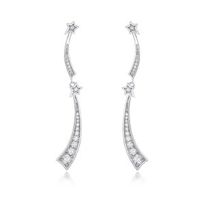 Star Tail Earrings silver
