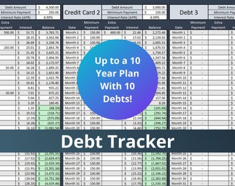 Debt Tracker Spreadsheet