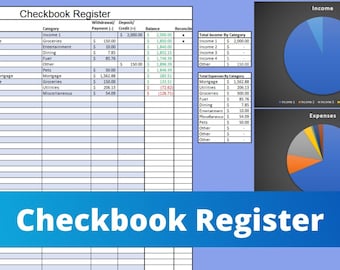 Checkbook Register Excel Spreadsheet