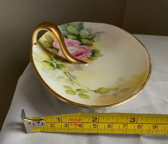 Vintage Nippon Gold Handled Hand Painted Small Tray - Etsy