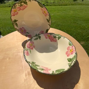 Franciscan Desert Rose 9” Vintage Serving Bowls Collection of 2