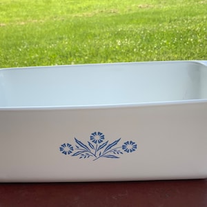 Vintage Corningware Cornflower Loaf Pan P-315