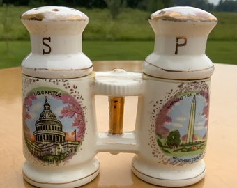 Vintage Washington DC Souvenir Salt and Pepper Set