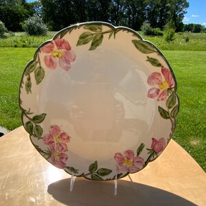 Franciscan Desert Rose 12” Vintage Cake/Serving Platter Rare Find Good Condition