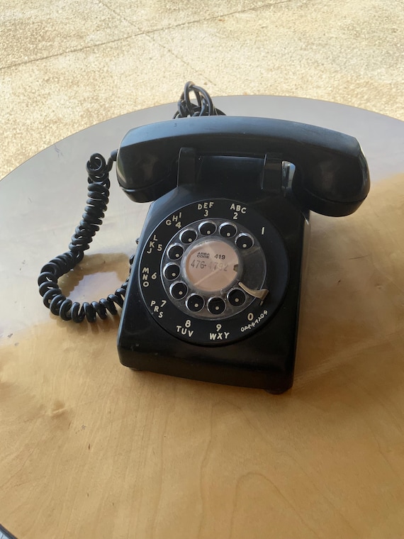 USA  USED DIAL PHONE   70&#39;s ヴィンテージ Vintage 1970 French Rotary Phone United States Telephone