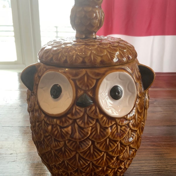 Owl Cookie Jar Etsy